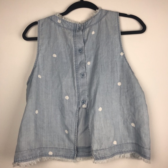 Cloth & Stone | Chambray Polka Dot Top - Picture 5 of 8